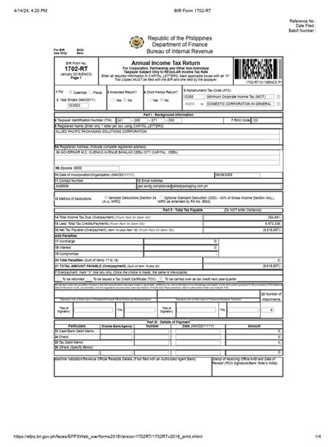 Imus Coops: You may file your ITR (BIR Form 1702EX) at the .
